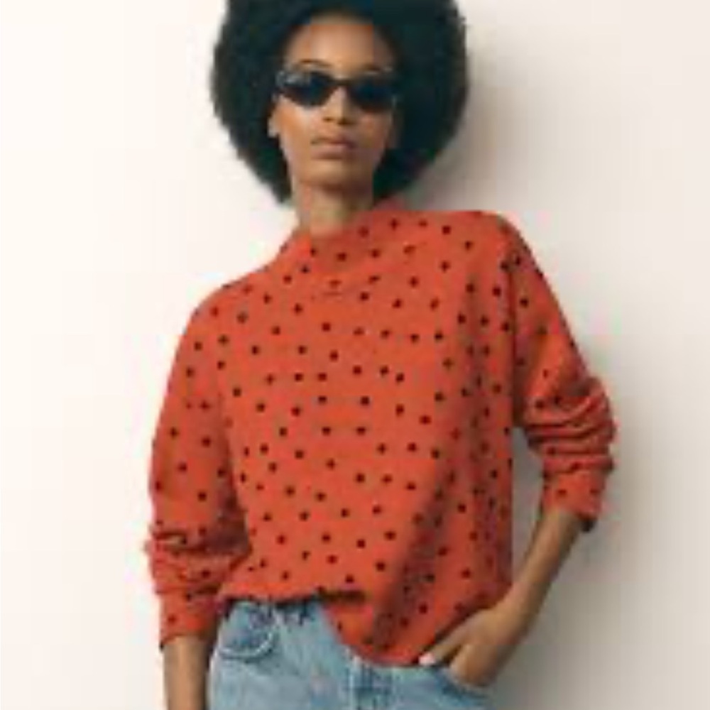 Anthropologie Maeve Carys Mock Neck Sweater Size Medium